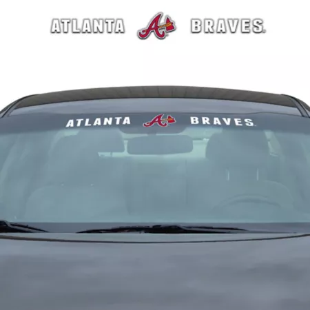 Fanmats Atlanta Braves Windshield Decal Vehicle Emblems & Decals