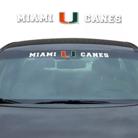 Fanmats Miami Hurricanes Windshield Decal Vehicle Emblems & Decals