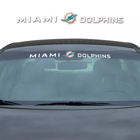 Fanmats Miami Dolphins Windshield Decal Vehicle Emblems & Decals