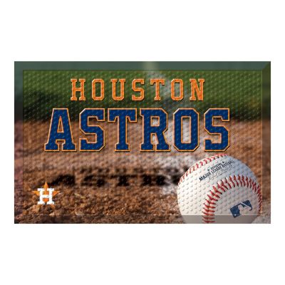 Fanmats Houston Astros Rubber Scraper Mat, 19 in. x 30 in.