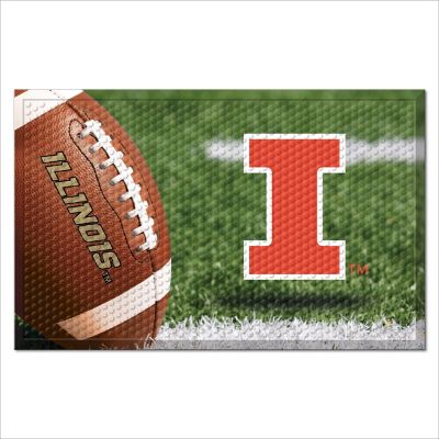 Fanmats Illinois Fighting Illini Scraper Mat, 19 in. x 30 in.