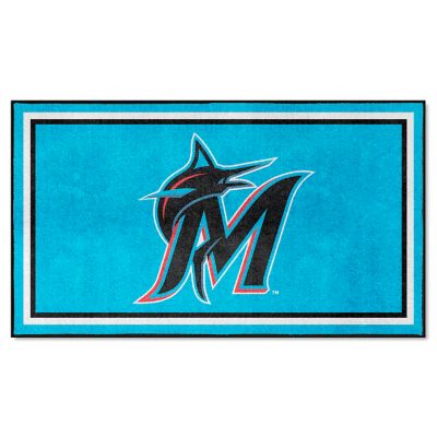 Fanmats Miami Marlins Rug, 3 ft. x 5 ft., 32785