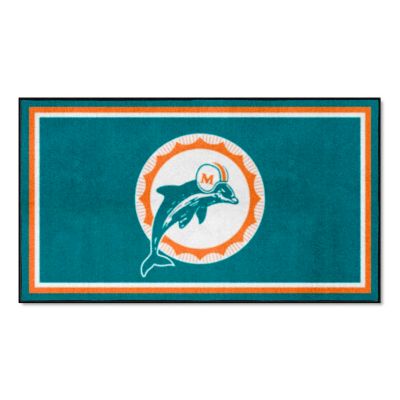 Fanmats Miami Dolphins Rug, 3 ft. x 5 ft., 32627