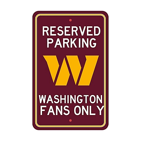 Fanmats Washington Commanders Parking Sign