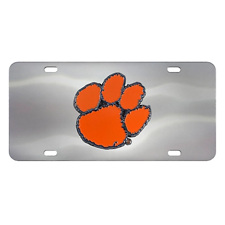 Fanmats Clemson Tigers Diecast License Plate
