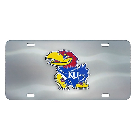 Fanmats Kansas Jayhawks Diecast License Plate