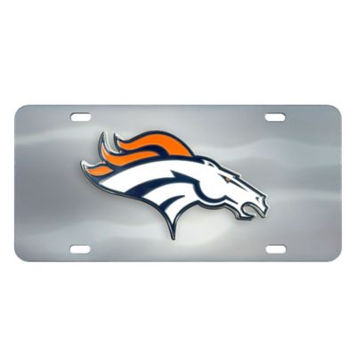 Fanmats Denver Broncos Diecast License Plate