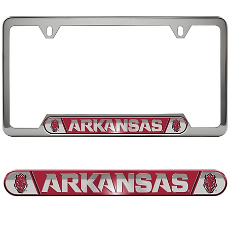 Fanmats Arkansas Razorbacks Embossed License Plate Frame