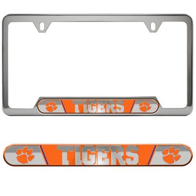 Fanmats Clemson Tigers Embossed License Plate Frame