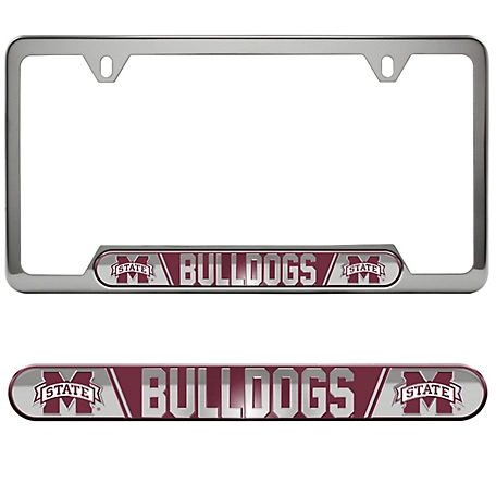 Fanmats Mississippi State Bulldogs Embossed License Plate Frame