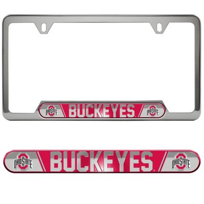 Fanmats Ohio State Buckeyes Embossed License Plate Frame