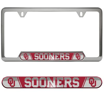 Fanmats Oklahoma Sooners Embossed License Plate Frame
