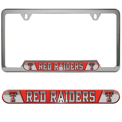 Fanmats Texas Tech Red Raiders Embossed License Plate Frame