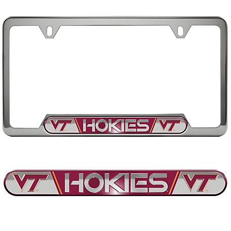 Fanmats Virginia Tech Hokies Embossed License Plate Frame