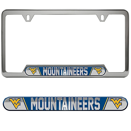 Fanmats West Virginia Mountaineers Embossed License Plate Frame