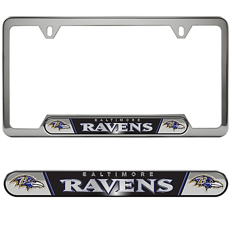 Fanmats Baltimore Ravens Embossed License Plate Frame