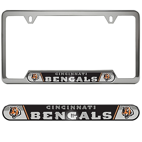 Fanmats Cincinnati Bengals Embossed License Plate Frame