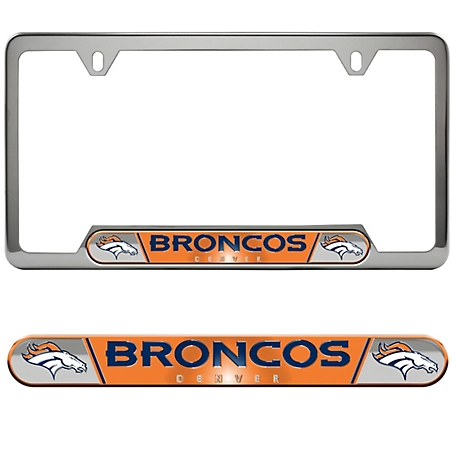 Fanmats Denver Broncos Embossed License Plate Frame