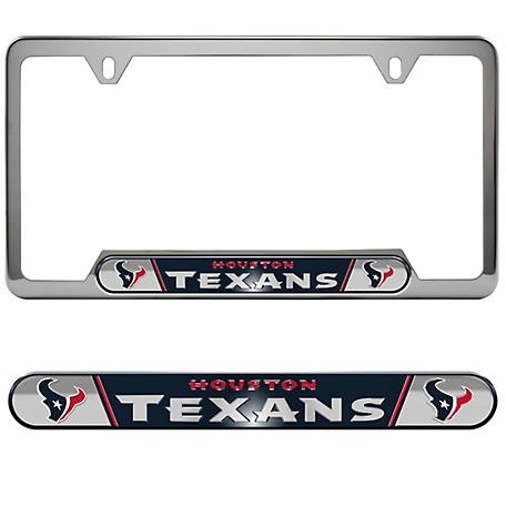 Fanmats Houston Texans Embossed License Plate Frame