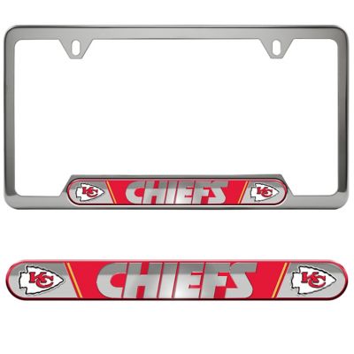 Fanmats Kansas City Chiefs Embossed License Plate Frame