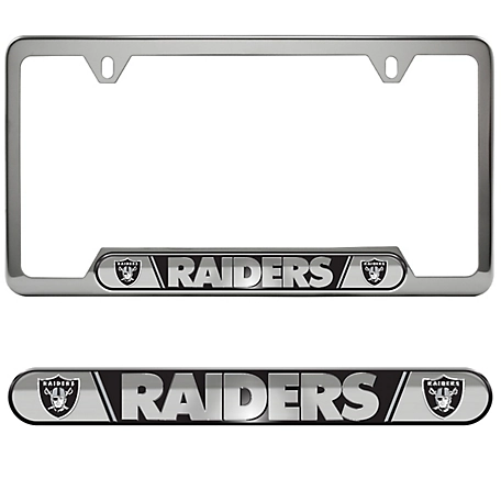 Fanmats Las Vegas Raiders Embossed License Plate Frame