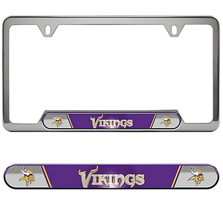 Fanmats Minnesota Vikings Embossed License Plate Frame