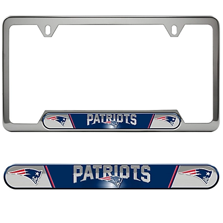 Fanmats New England Patriots Embossed License Plate Frame
