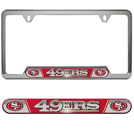 Fanmats San Francisco 49ers Embossed License Plate Frame