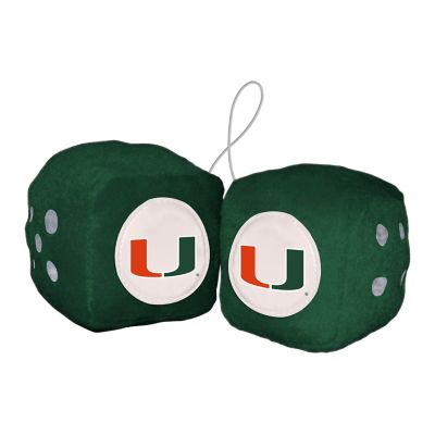 Fanmats Miami Hurricanes Fuzzy Dice