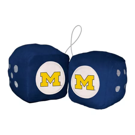 Fanmats Michigan Wolverines Fuzzy Dice Key Chains