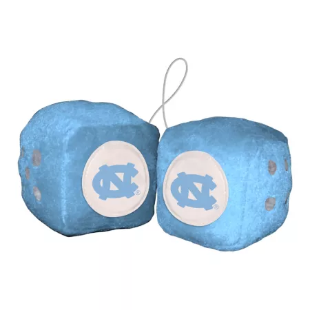 Fanmats North Carolina Tar Heels Fuzzy Dice Key Chains