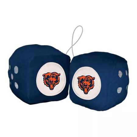 Fanmats Chicago Bears Fuzzy Dice Key Chains