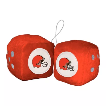 Fanmats Cleveland Browns Fuzzy Dice Key Chains