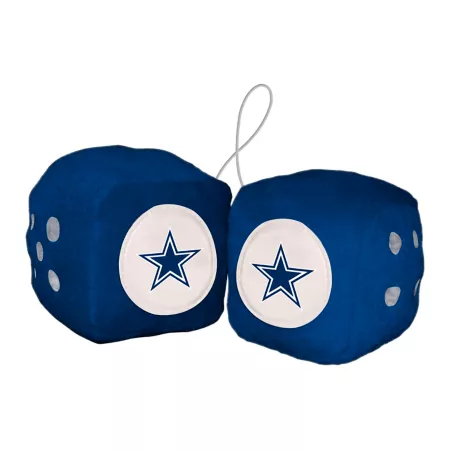 Fanmats Dallas Cowboys Fuzzy Dice Key Chains