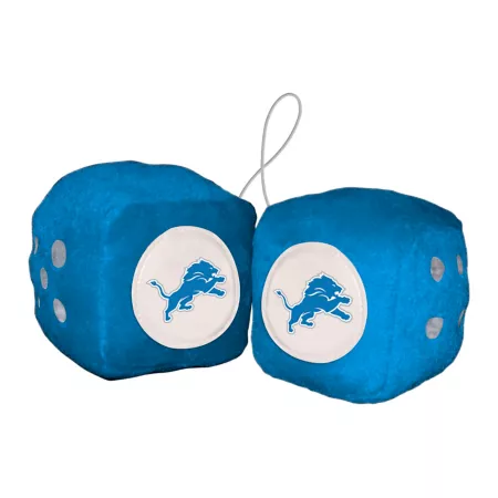 Fanmats Detroit Lions Fluffy Dice Key Chains