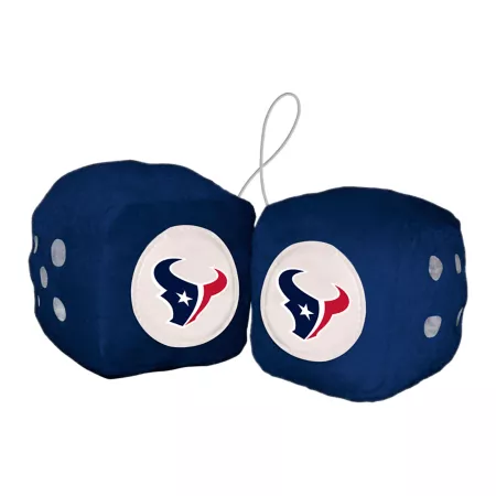 Fanmats Houston Texans Fluffy Dice Key Chains