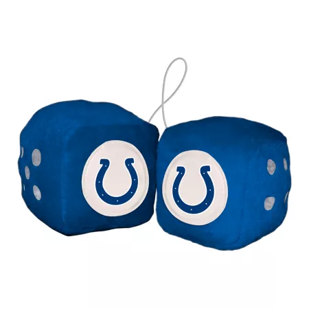 Fanmats Indianapolis Colts Fuzzy Dice Key Chains