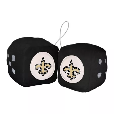 New Orleans Saints Fuzzy Dice Fanmats Key Chains