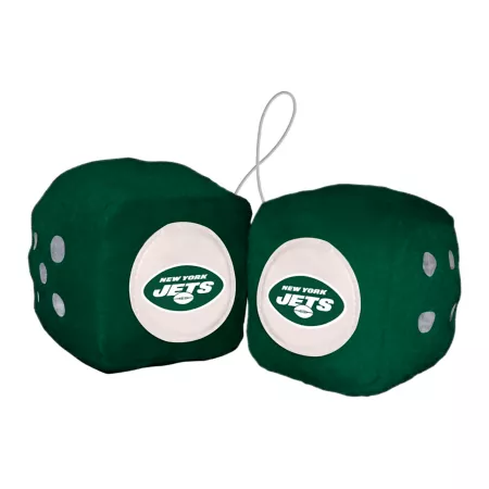 Fanmats New York Jets Fluffy Dice Key Chains