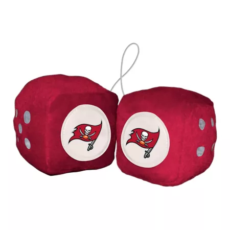 Fanmats Tampa Bay Buccaneers Fluffy Dice Key Chains