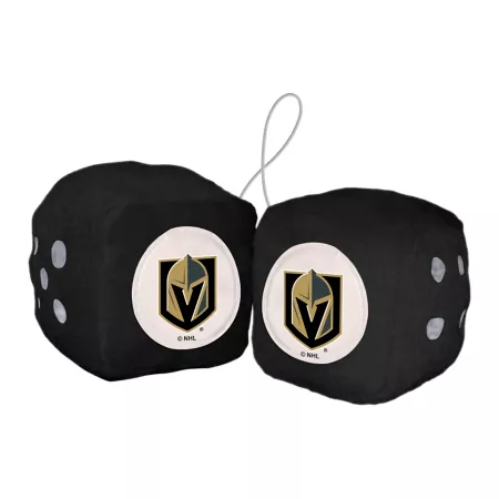 Fanmats Las Vegas Golden Knights Fluffy Dice Key Chains