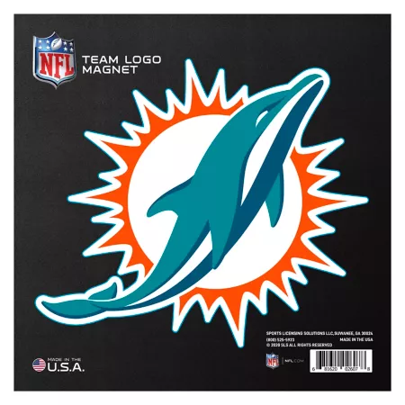 Fanmats Miami Dolphins Large Team Logo Magnet Vehicle Emblems & Decals