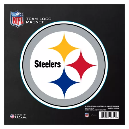 Fanmats Pittsburgh Steelers Magnet with Large Team Logo Vehicle Emblems & Decals