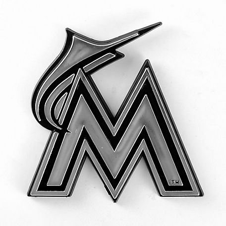 Fanmats Miami Marlins Molded Chrome Emblem