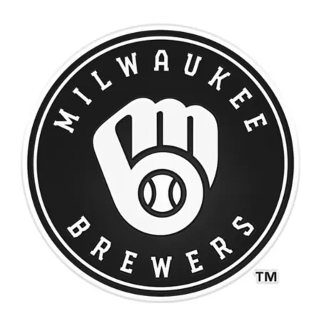 Fanmats Milwaukee Brewers Cast Chrome Emblem Vehicle Emblems & Decals