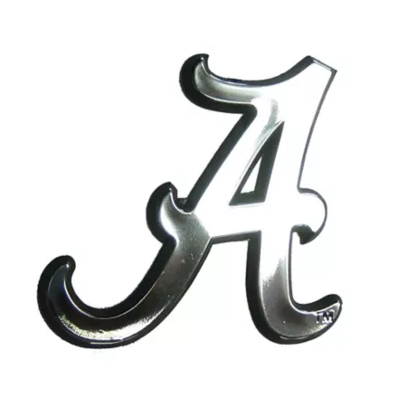 Fanmats Alabama Crimson Tide Cast Chrome Emblem Vehicle Emblems & Decals