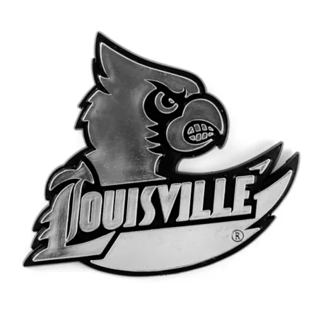 Fanmats Louisville Cardinals Cast Chrome Emblem Vehicle Emblems & Decals