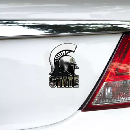 Fanmats Michigan State Spartans Cast Chrome Emblem Vehicle Emblems & Decals