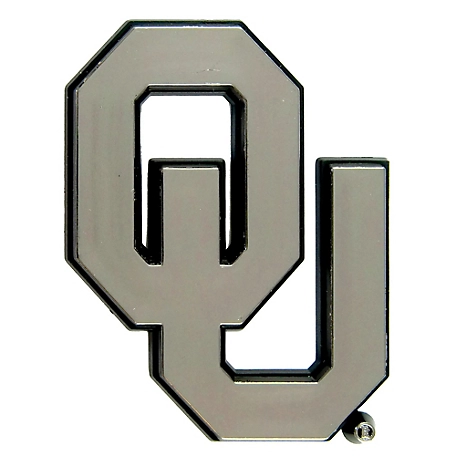 Fanmats Oklahoma Sooners Molded Chrome Emblem, 60323