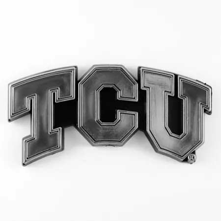 Fanmats TCU Horned Frogs Cast Chrome Emblem Vehicle Emblems & Decals